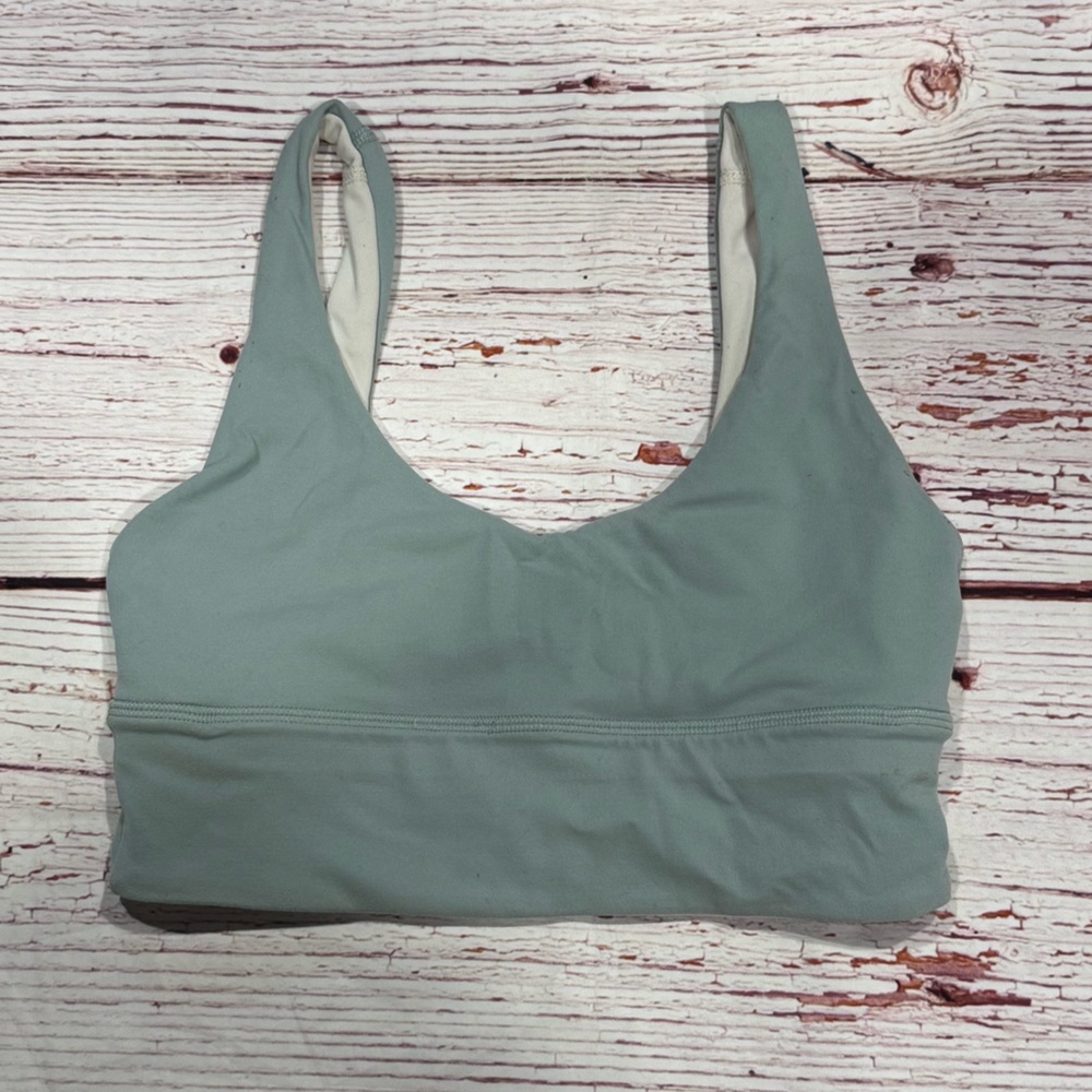 Lululemon Align Reversible Bra in Silver Blue / White Opal Sz 4 - Picture 4 of 14